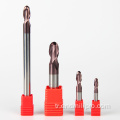 Katı Karbür 2 Flüt Ball Burun End Mill